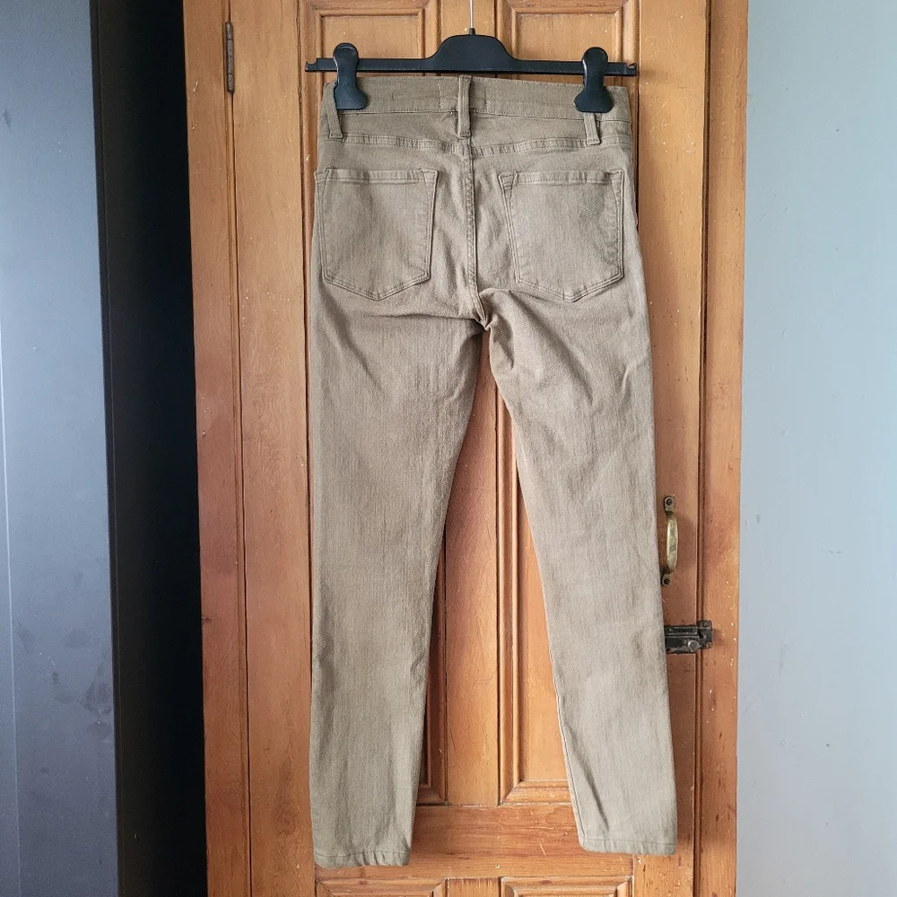 Frame le Skinny de Jeanne Jeans In Surplus Olive Green  size 27 - Picture 7 of 16